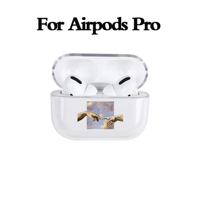 for AirPods Pro 4 Модный чехол с забавным рисунком для Apple Airpods Pro, Роскошный прозрачный защитный чехол для наушников с Bluetooth для air pods 3, Жесткий Чехол - Цвет: for AirPods Pro 4