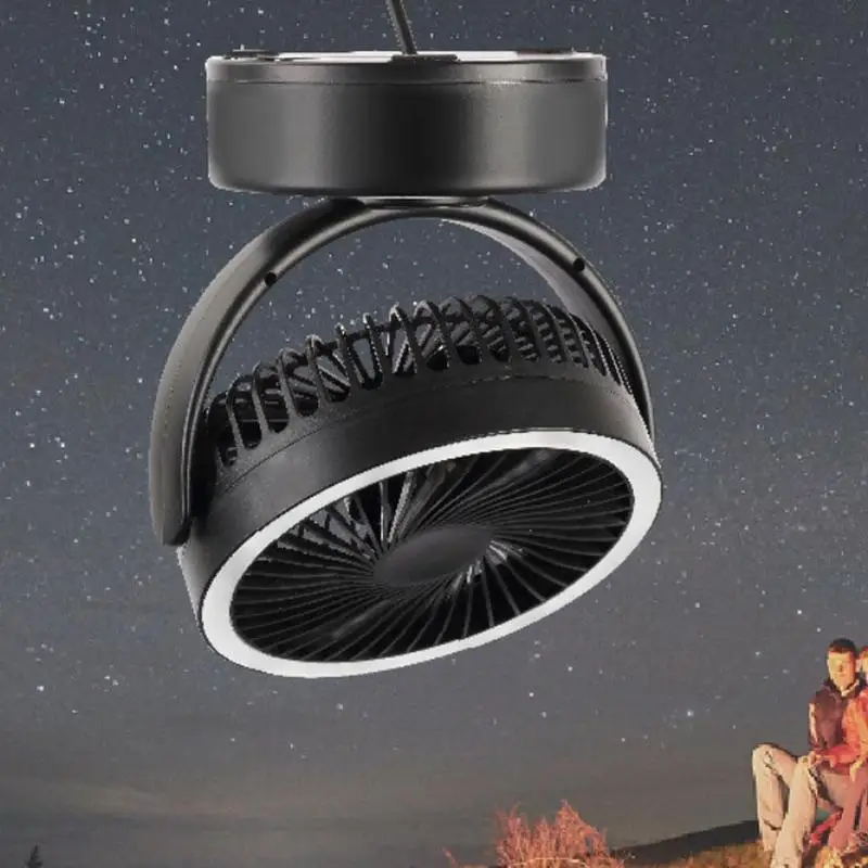 

Outdoor Camping Fan Light Portable Hanging Flashlight Led Light Fan Camping Light Battery Powered Outdoor Usb Tent Light