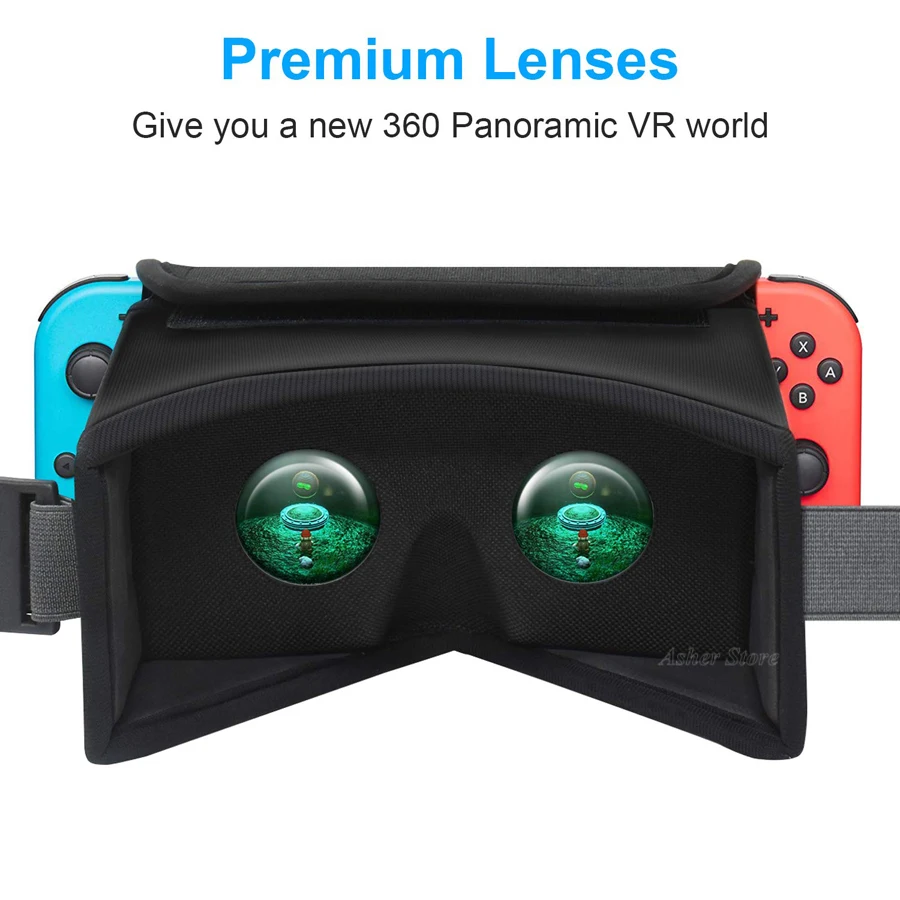 Очки виртуальной реальности Nintendo Switch складные растягивающиеся с застежкой