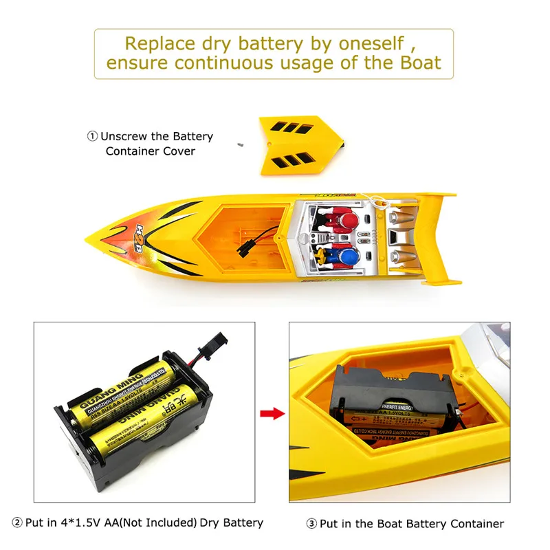 Flytec HQ5011 4CH 34 см инфракрасный 27 МГц 40 МГц RC лодка 15 км/ч без батареи RTR игрушки для детей подарок желтый и красный