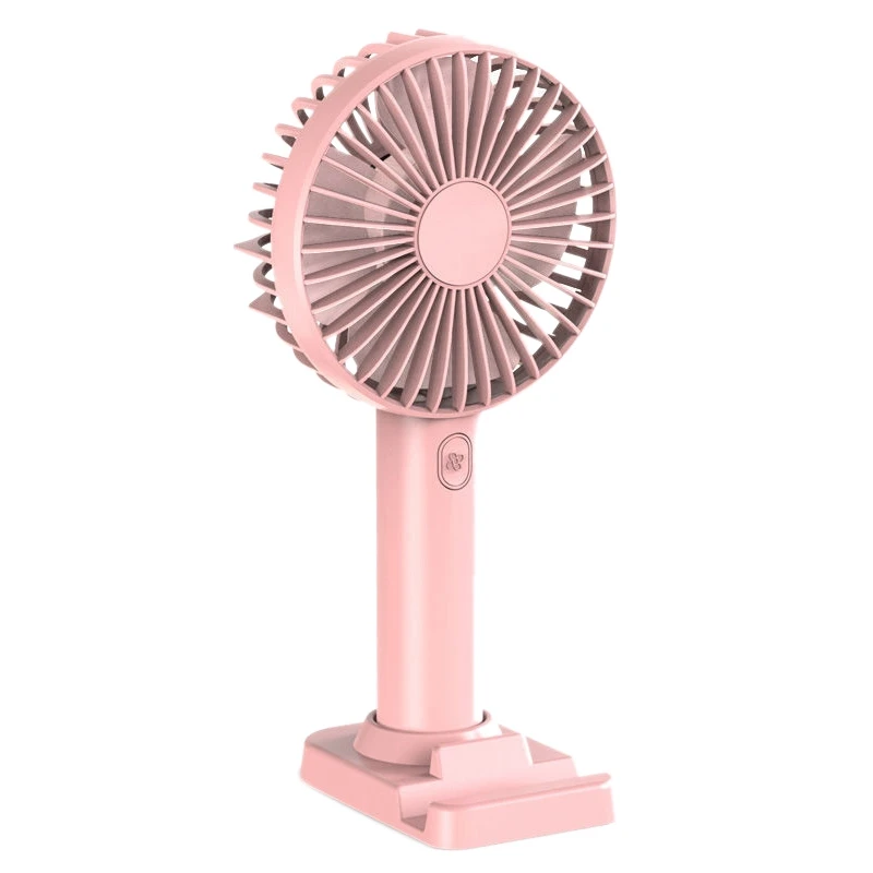 

Mini Portable Fan Portable Rechargeable Fans 3Rd Gears Speed Ventilator Handheld Fan USB Desktop Fan Pink