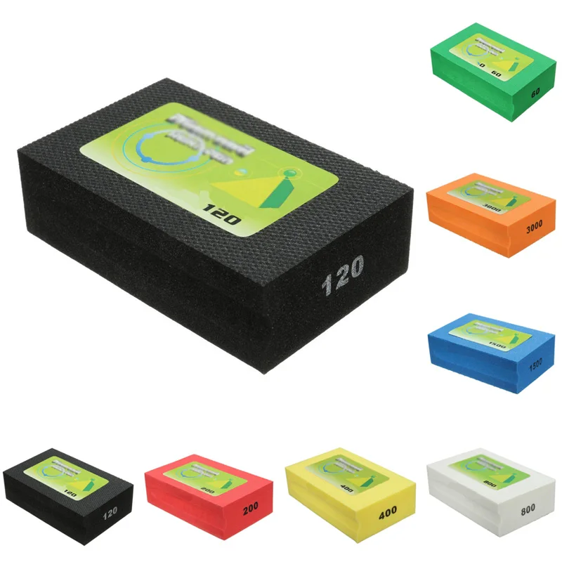 

60-3000 GritDiamond Polishing Hand Pad Block For Granite Marble Stone Grinding