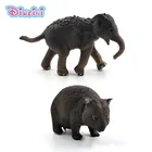 Имитация маленькой белки, слона, женщины, лес, животное, модель, фигурка, пластиковое украшение, развивающие игрушки, статуэтка, подарок для детей