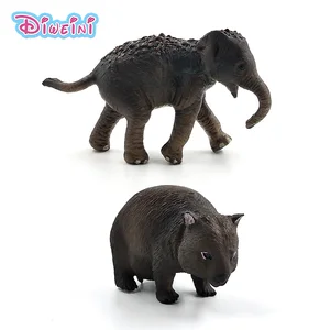 Имитация маленькой белки, слона, женщины, лес, животное, модель, фигурка, пластиковое украшение, развивающие игрушки, статуэтка, подарок для детей