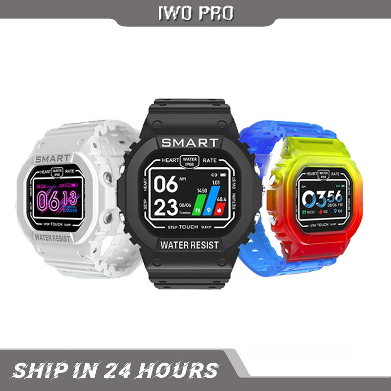 

IWO PRO K16 Smart Watch Ip68 Waterproof Fitness Sport Watches For Ios Android Heart Rate Monitor Blood Pressure Smartwatch Band