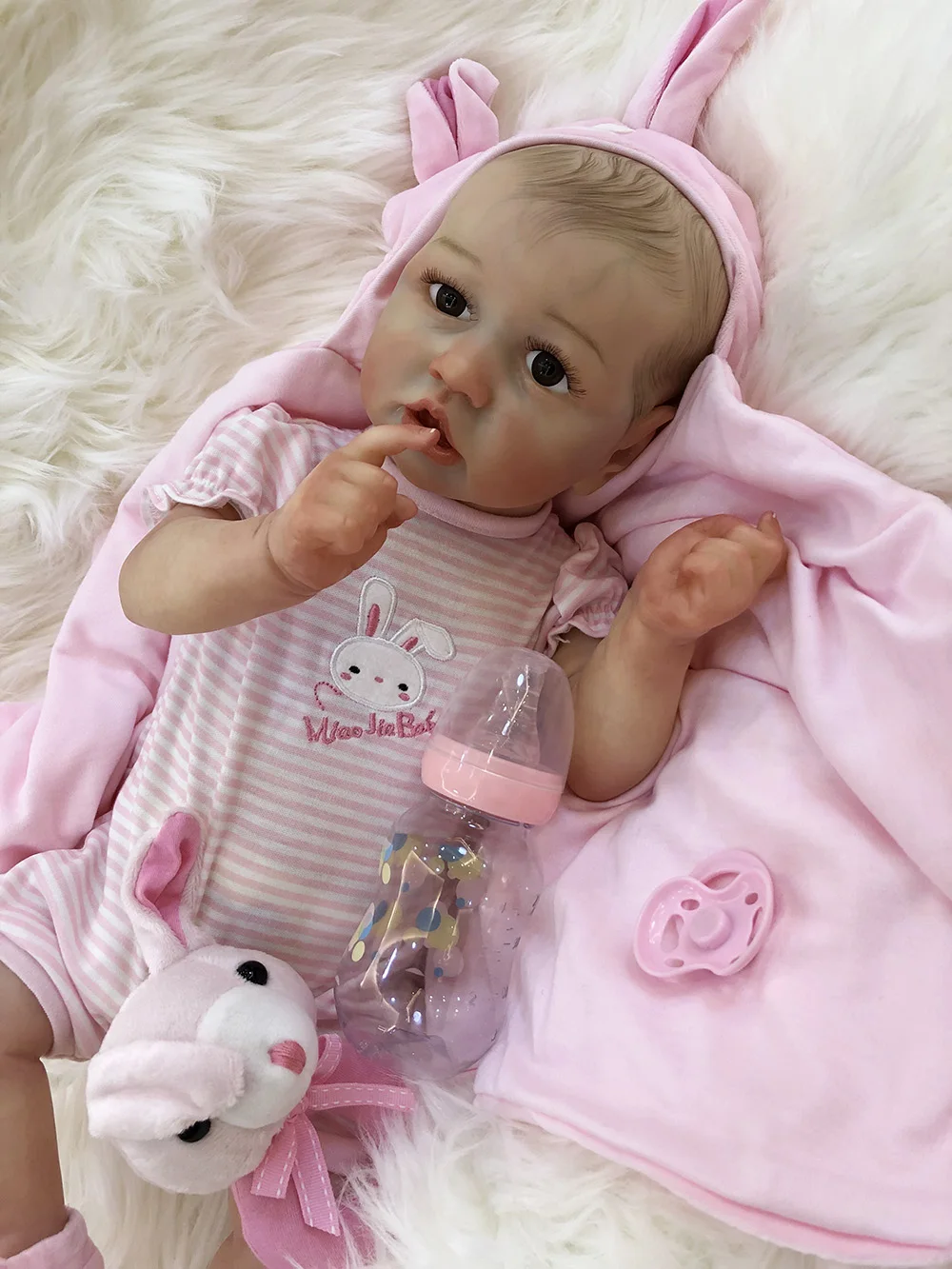 

OtardDolls Reborn Dolls 22" Reborn Baby Doll Lifelike Soft Full Vinyl Body Baby # Girl Baby Doll