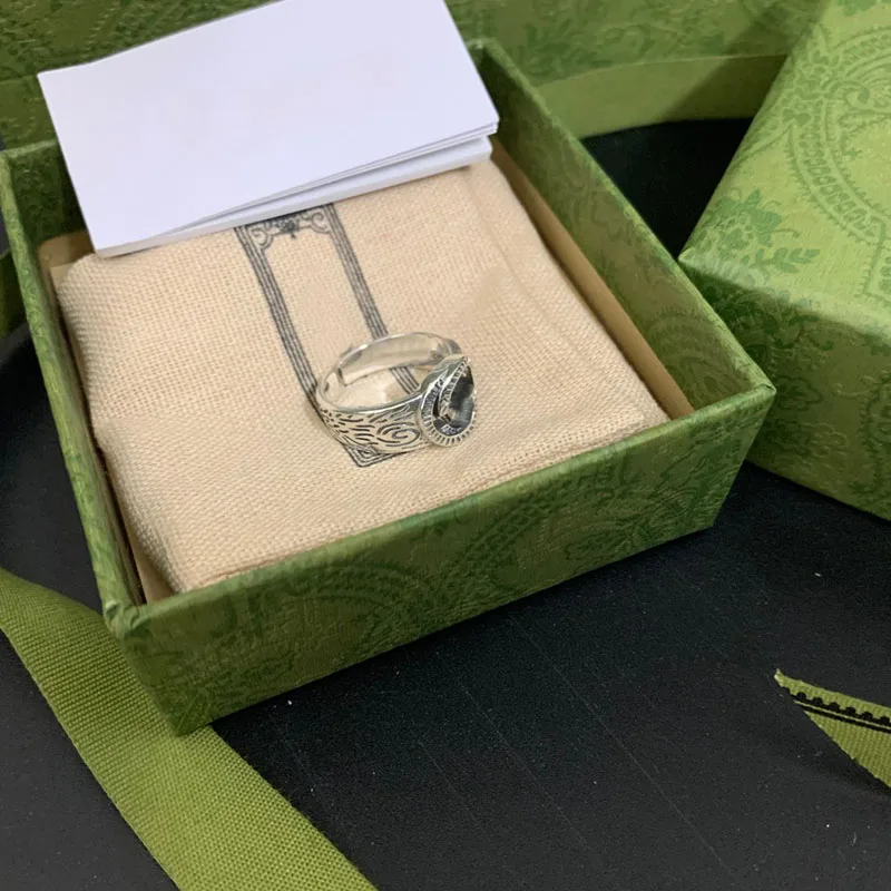 

Ag 925 Sterling Silver Luxury Brand Jewelry Couple Making Open Ring men and women Fashion Charm high quality Gift Send