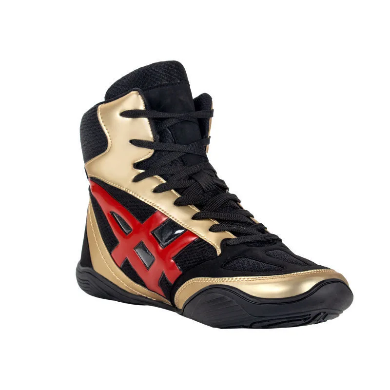 hot unisex boxing sneakers high top men women professional wrestling shoes luxury brand designer big boy sneakers boxing boots free global shipping