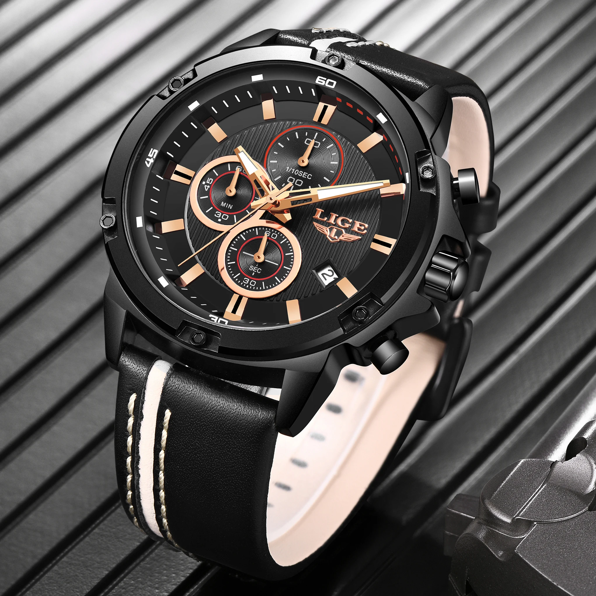 Мужские часы 2020 мужские роскошный бренд подарок бизнес кожа кварцевые наручные