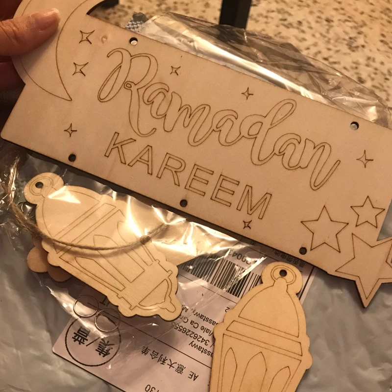 2022 украшения на Рамадан ИД деко золотые вечерние баннеры Мубарак бумажная