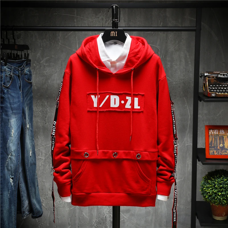 Толстовка с капюшоном в стиле хип-хоп индивидуальным принтом осень 2019 | Мужская