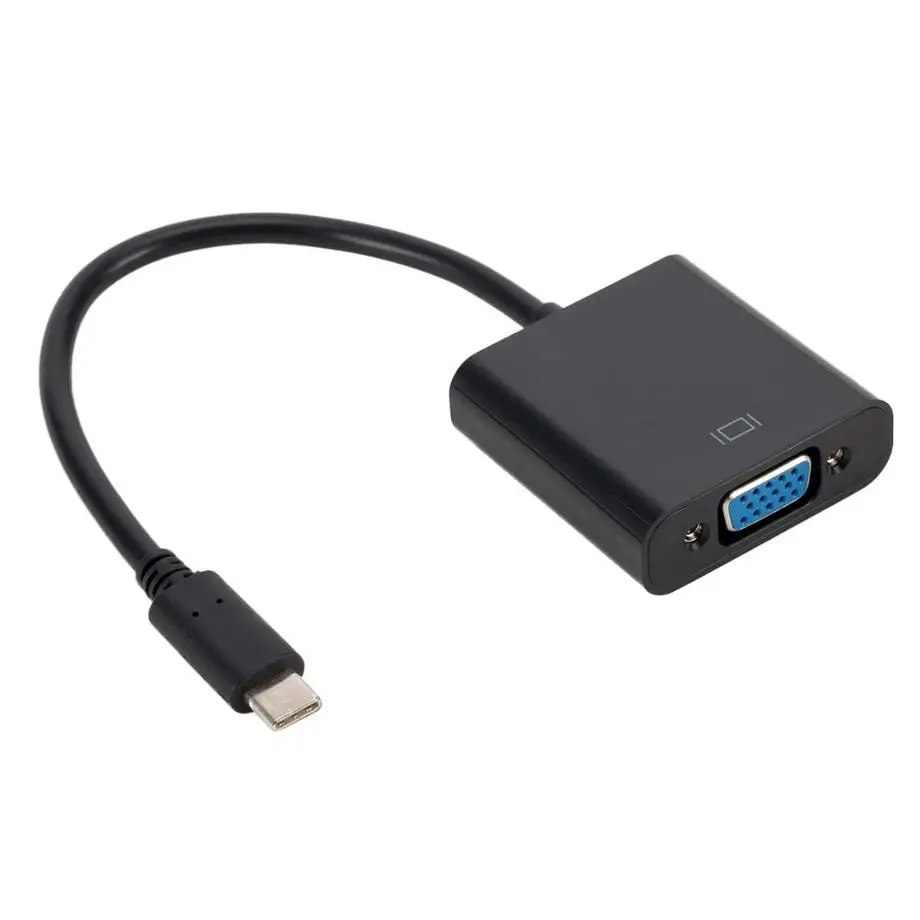 Переходник Grwibeou с USB C на гнездо VGA адаптер USBC USB3.1 для Macbook 12 дюймов Chromebook Pixel Lumia 950XL