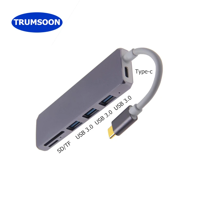 Trumsoon type C к USB 3,0 2,0 USB-C SD TF кард-ридер адаптер Micro USB кабель для Macbook huawei P30 Mate30 samsung S8