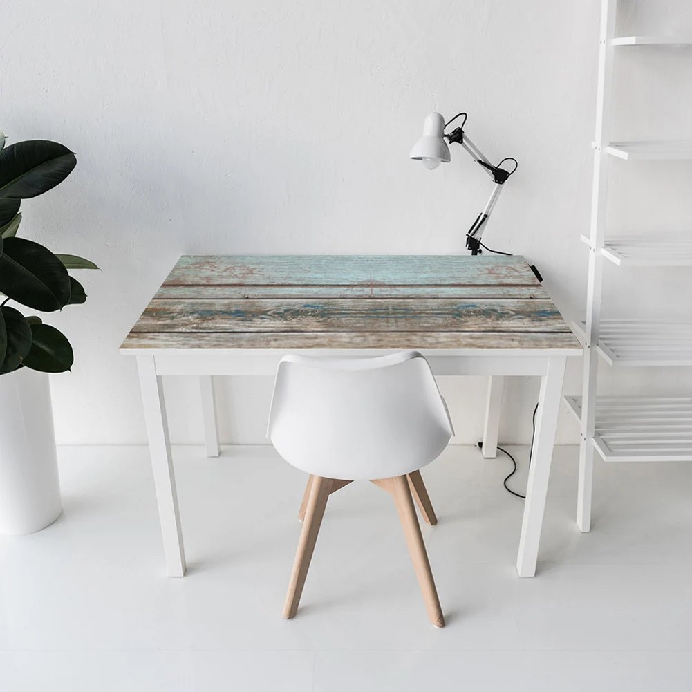 

7Pcs Rustic Wood Grain Wall Sticker Self Adheisve Farmhouse Wall Decor Waterproof Wall Decals for Kitchen Bathroom Easy to Clean