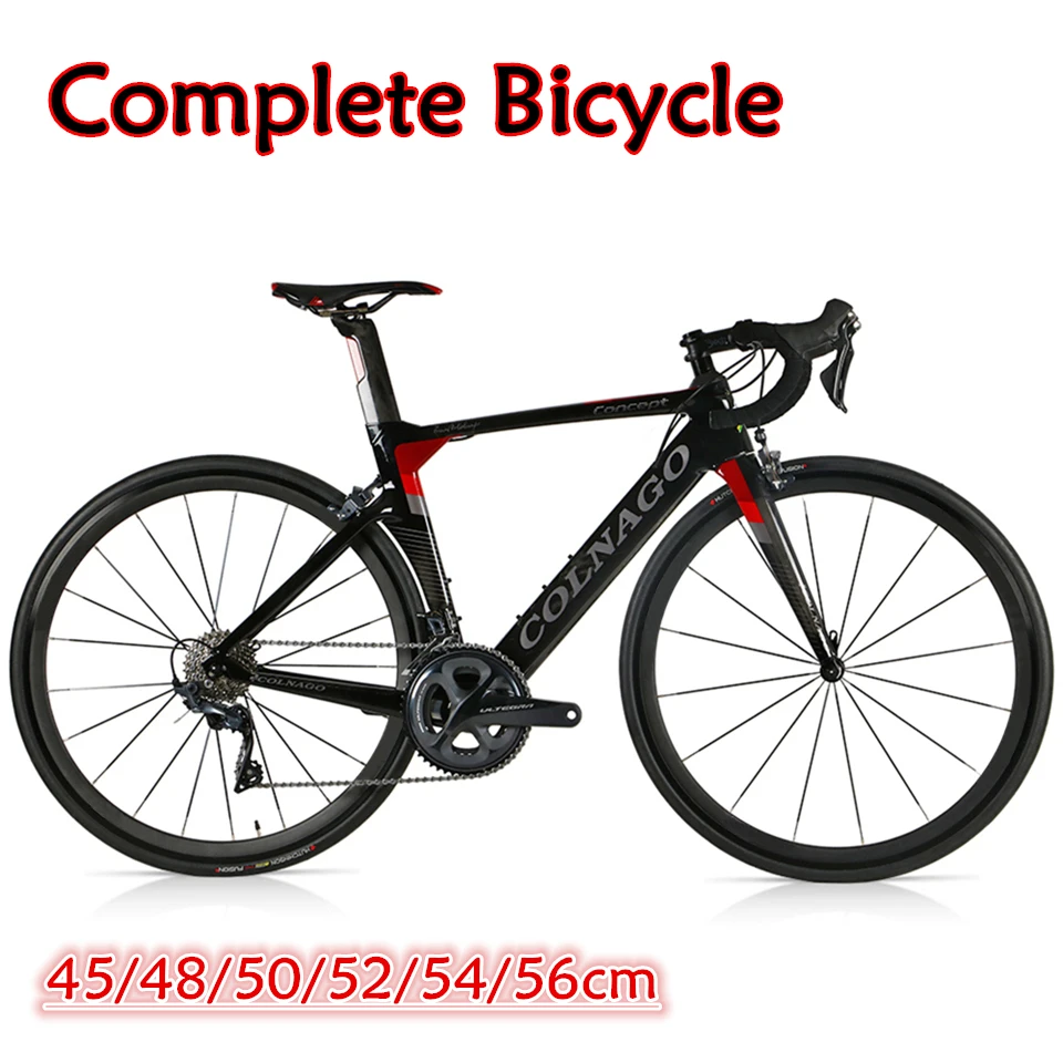 13 цветов T1000 Colnago концепция полный велосипед с UTLEGRA R8010 Группа Комплект 50 мм углерода колесная 23 ширина Novatec A271 ступицы