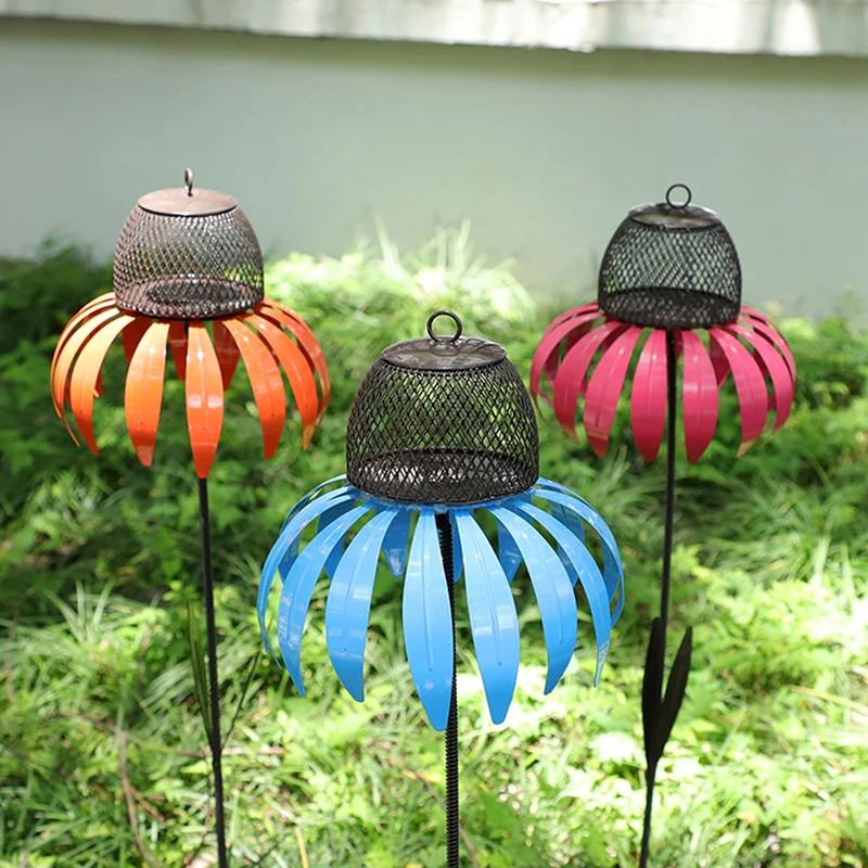 

Sensation Pink Coneflower Bird Feeder Outdoor Decoration Window Garden Flower Bird Feeder
