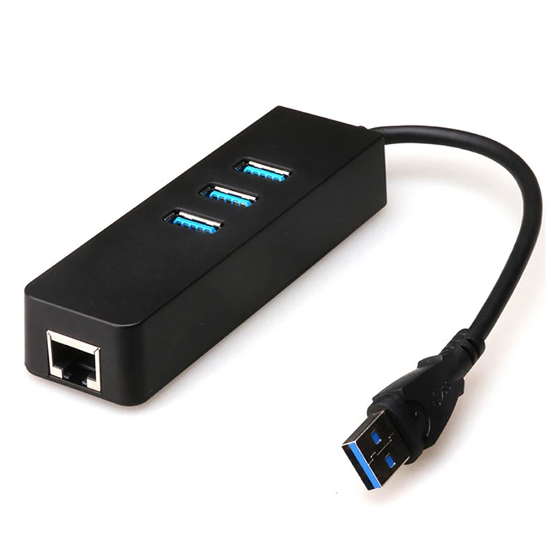 

USB 3.0 to 1000M Gigabit Ethernet LAN Network Card 3 Port USB3.0 HUB RJ45 Port adapter Cable For Macbook 2018 2017 2016 2015