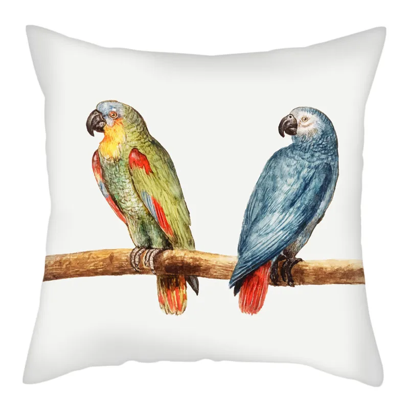 Fuwatacchi милые птицы Попугай фото наволочки для подушек Новогодний подарок декор