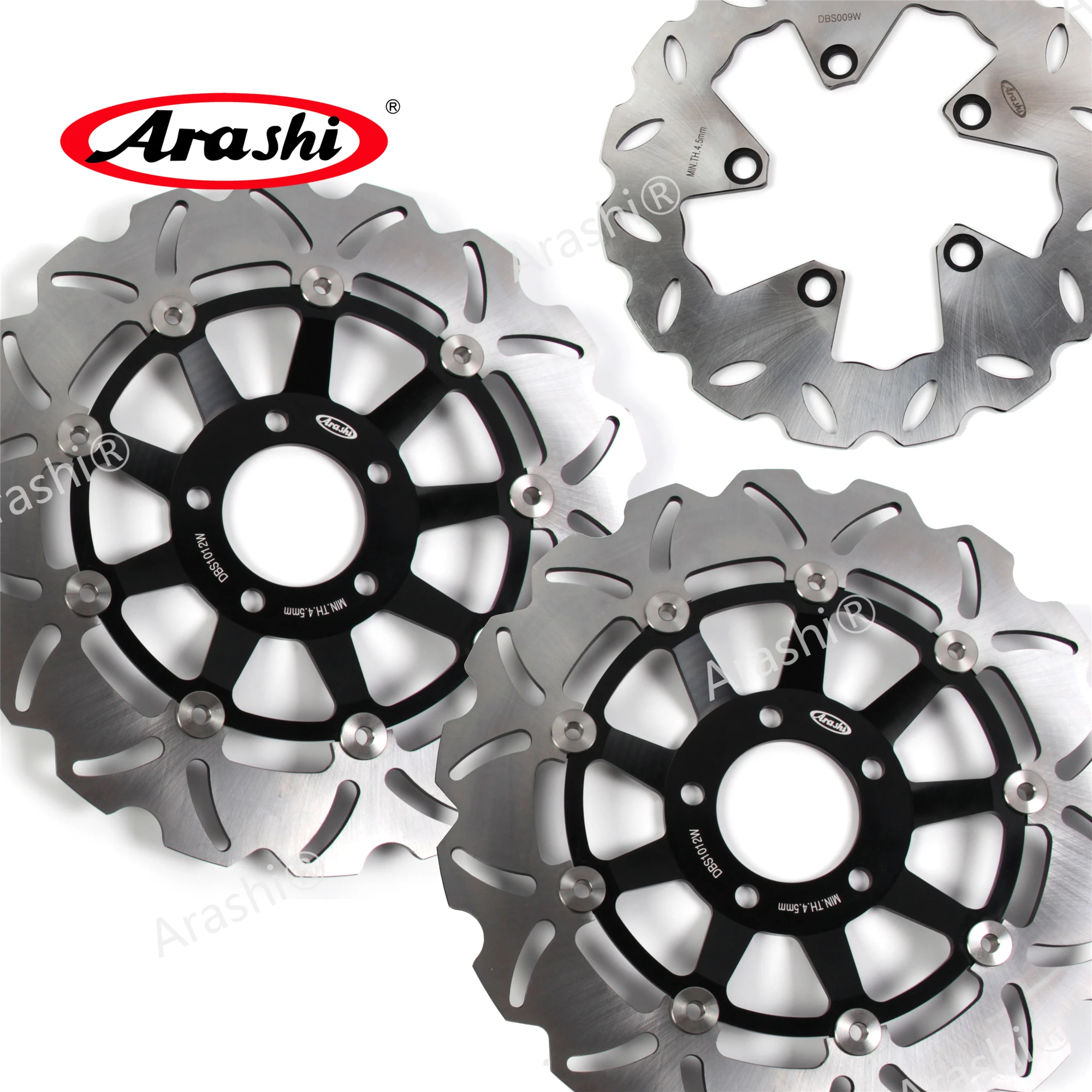 

ARASHI GSXR750 / GSXR1100 Front Rear Brake Rotors Disc Floating Disk For SUZUKI GSX-R 750 1989 1990 1991 1992 1993 1994 1995