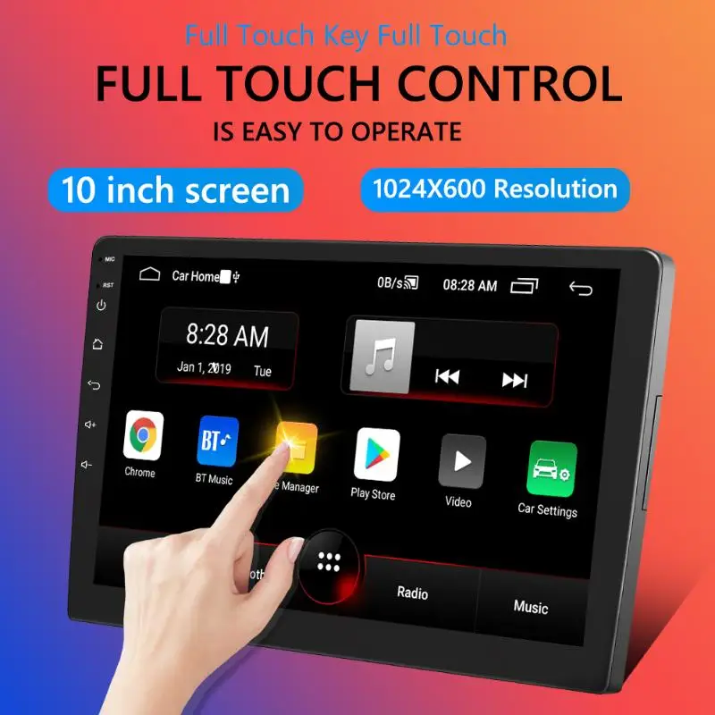 

Android 9,0, 10- , GPS-, Bluetooth, Wi-Fi