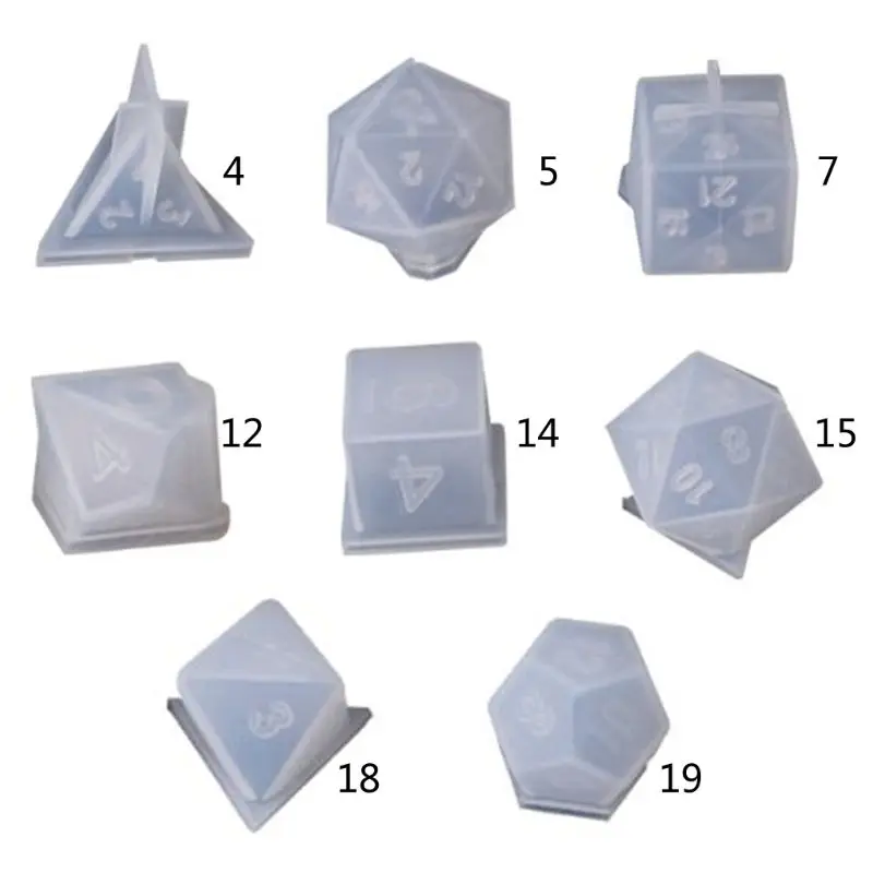 8 Форма s эпоксидная смола форма DIY кристалл треугольник кости филе мульти