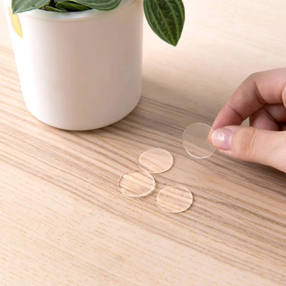 70pcs/sheet Double Sided Magic Adhesive Tape Round Clear Acrylic Sticker Household Waterproof Small Film | Дом и сад