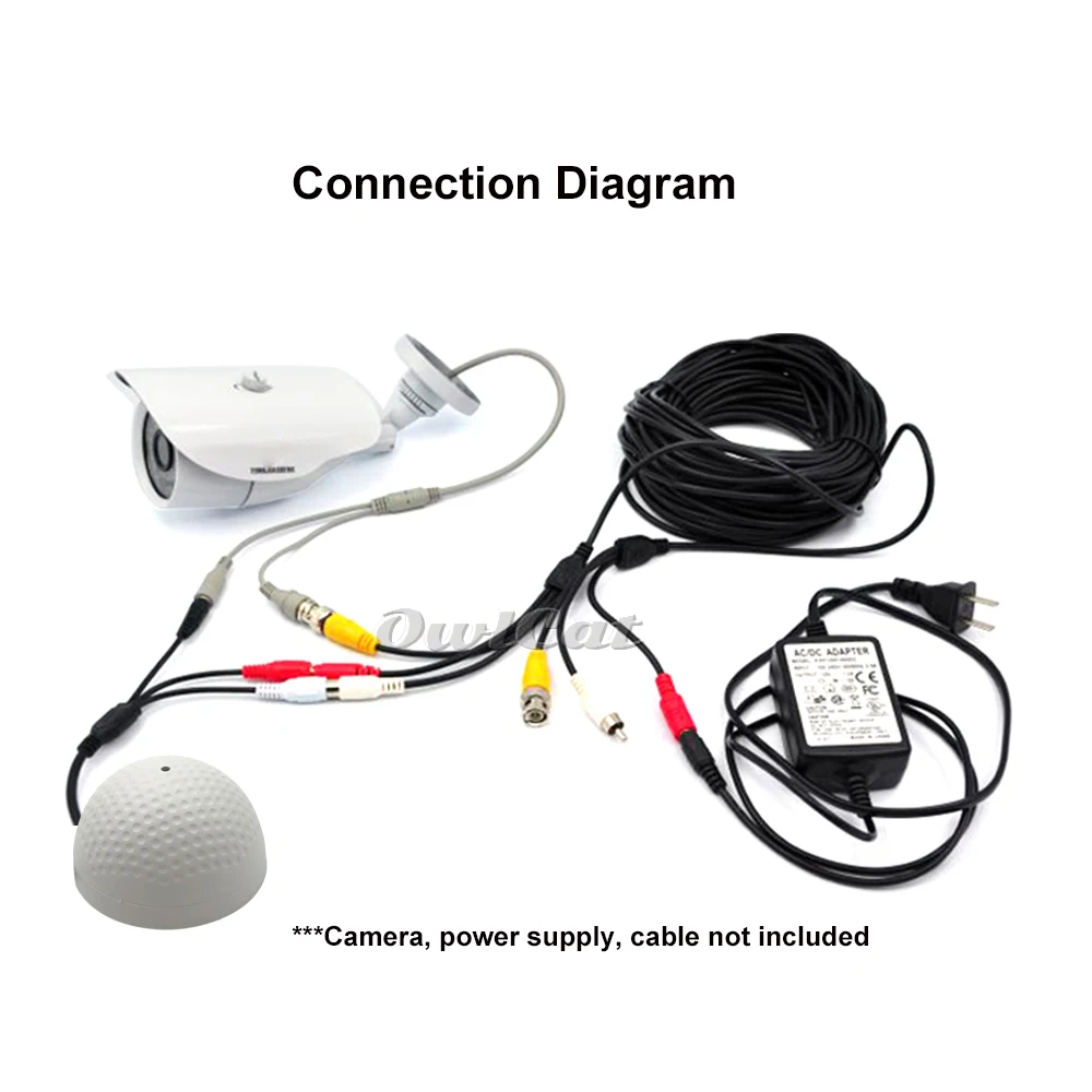 Микрофон для мониторинга звука OwlCat микрофон звукового пикапа полушариковый