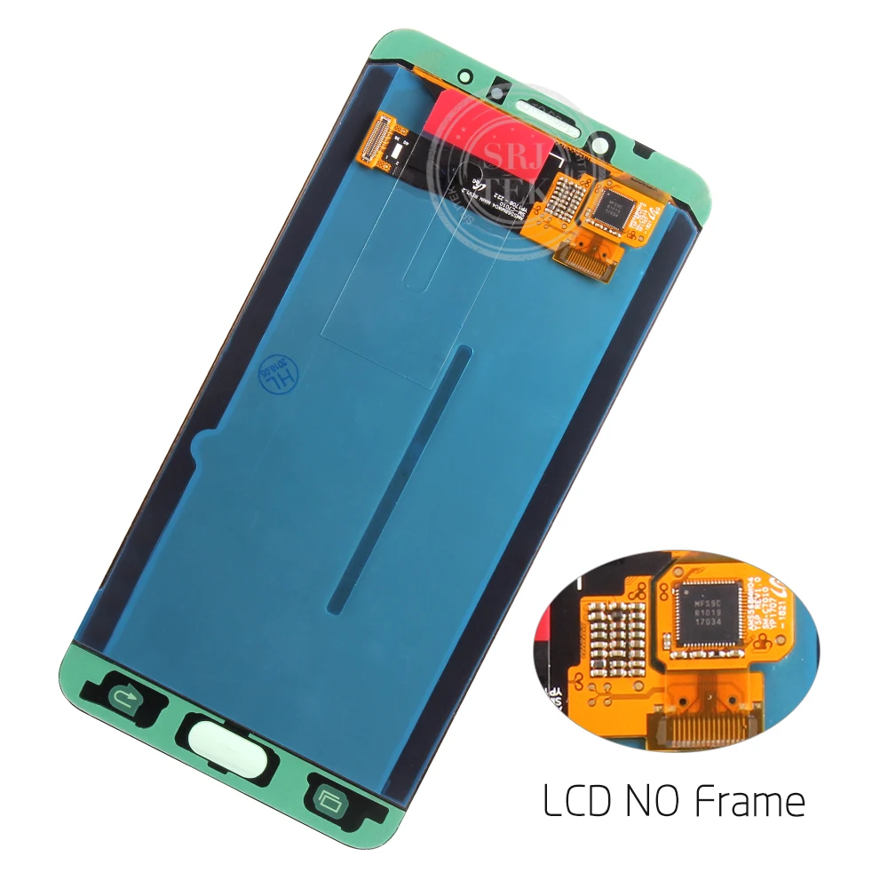 AMOLED для SAMSUNG Galaxy C7 Pro ЖК дисплей сенсорный дигитайзер сенсорная стеклянная рамка в