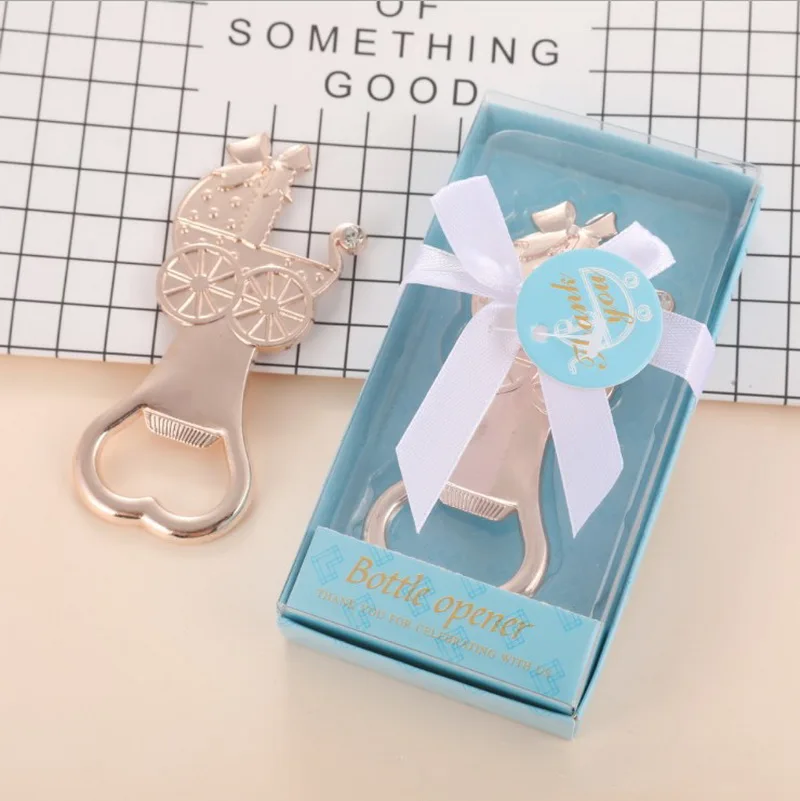 Золотая металлическая детская коляска открывалка для бутылок оригинальной