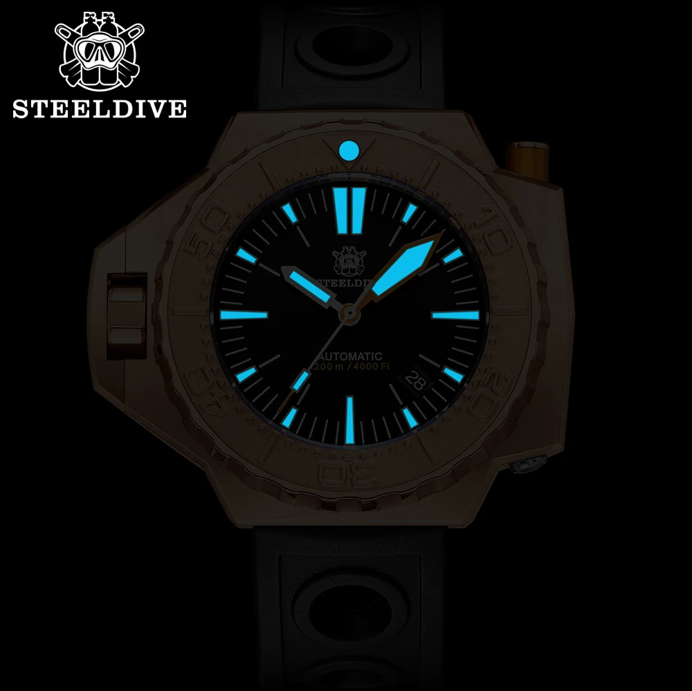 Новое поступление 2021 заводская цена Steeldive SD1969S 1200 м Водонепроницаемые Синие