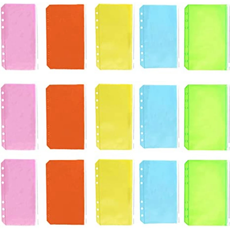 

Budget Binder, Cash Envelopes for Budgeting, A6 Binder Pocket, Budget Binder with Zipper Envelopes