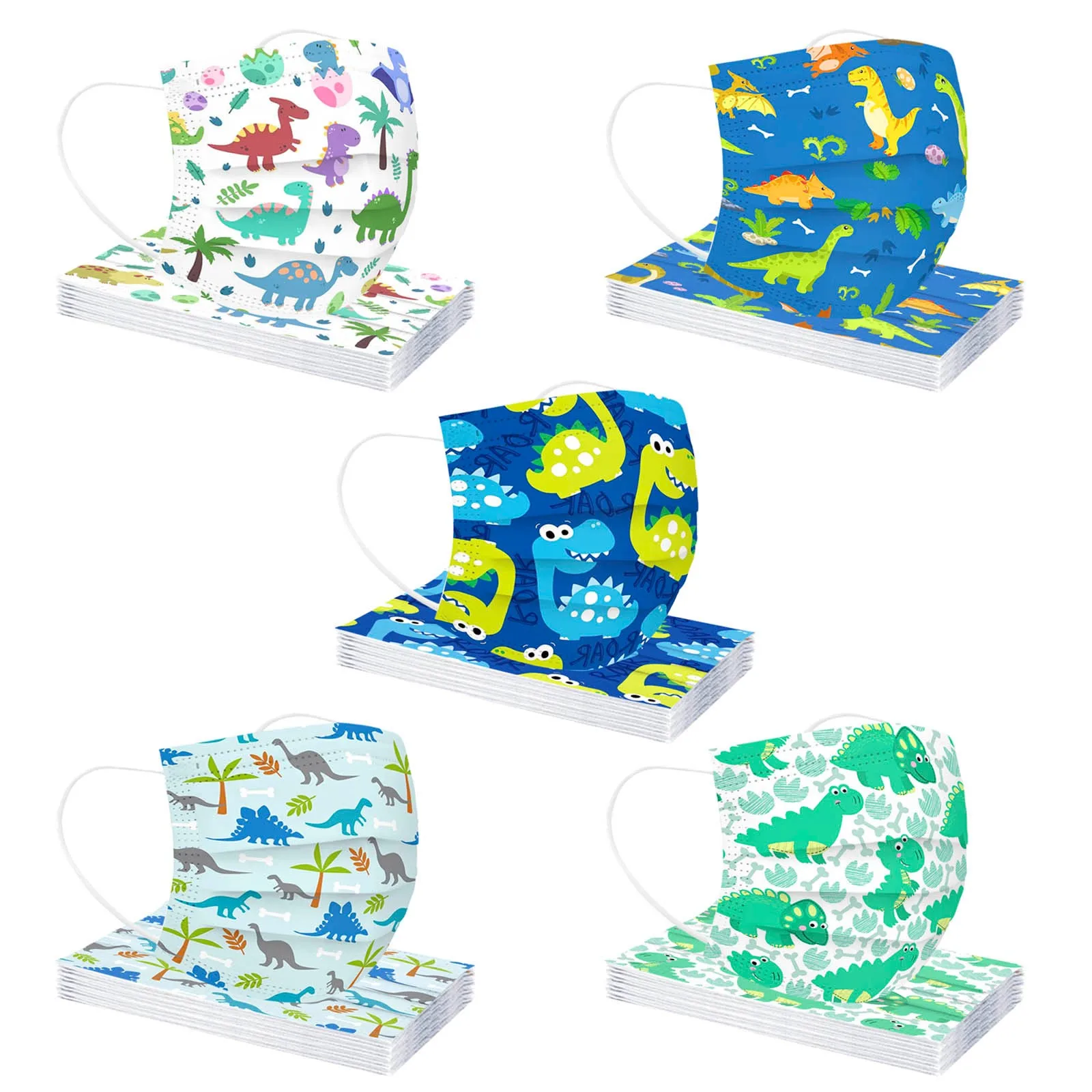 

50 шт., одноразовые маски для детей и мальчиков