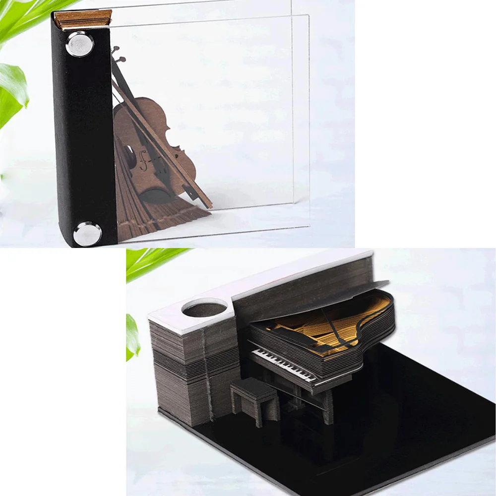 Персональный подарок 3D Meno бумажная модель пианино скрипка сделай сам на День