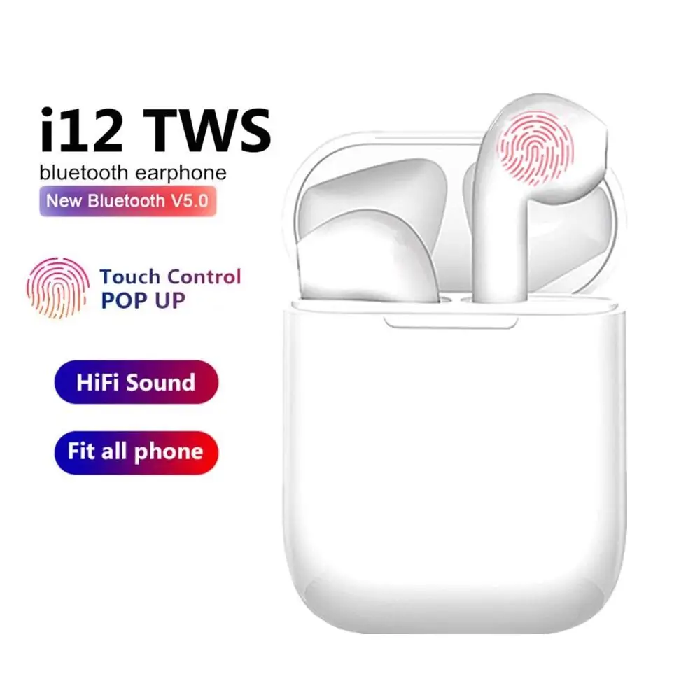 I12 tws матовые Bluetooth наушники беспроводные свободные руки бизнес Спортивная
