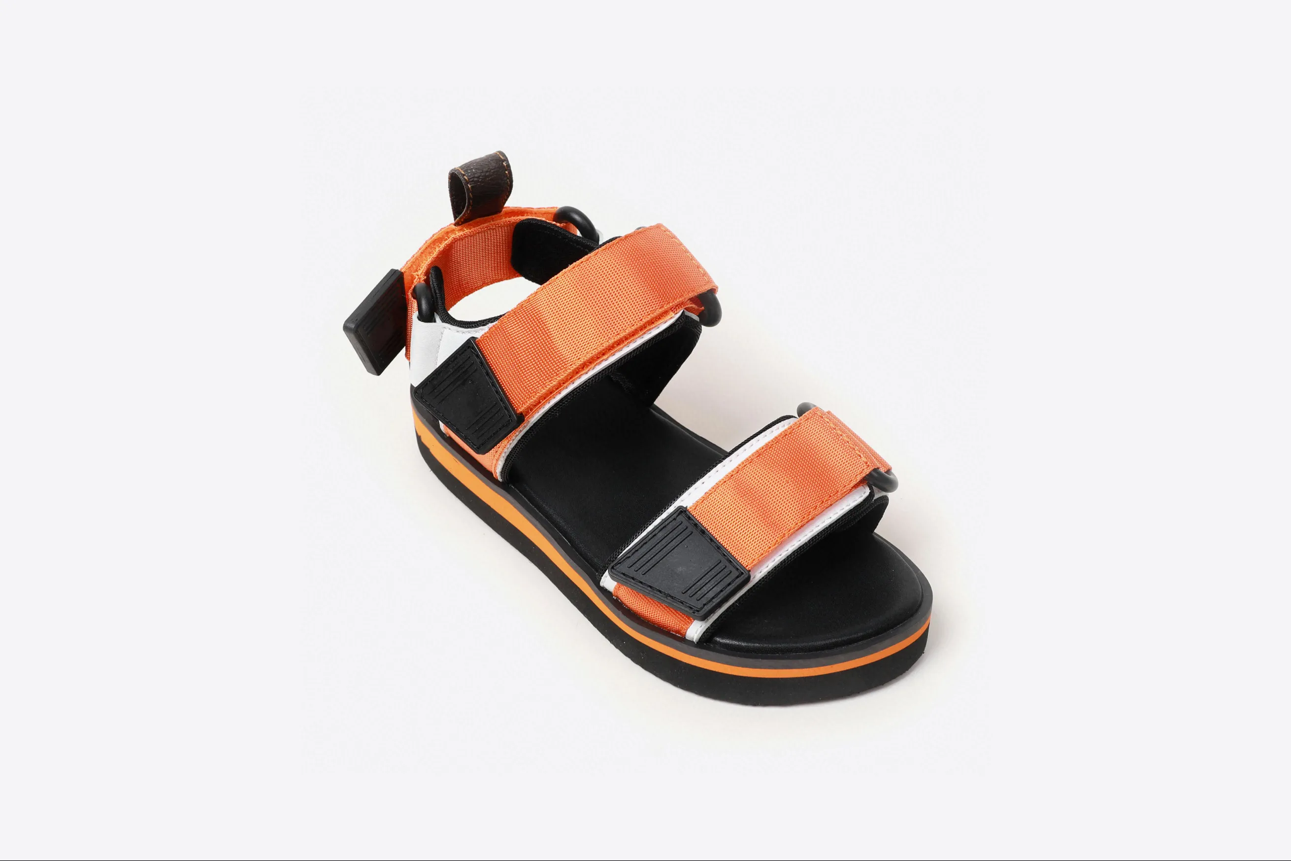 2022 Summer high quality fashion brand color matching ribbon Velcro sandals for boys and girls shoes sizes 26 to 35