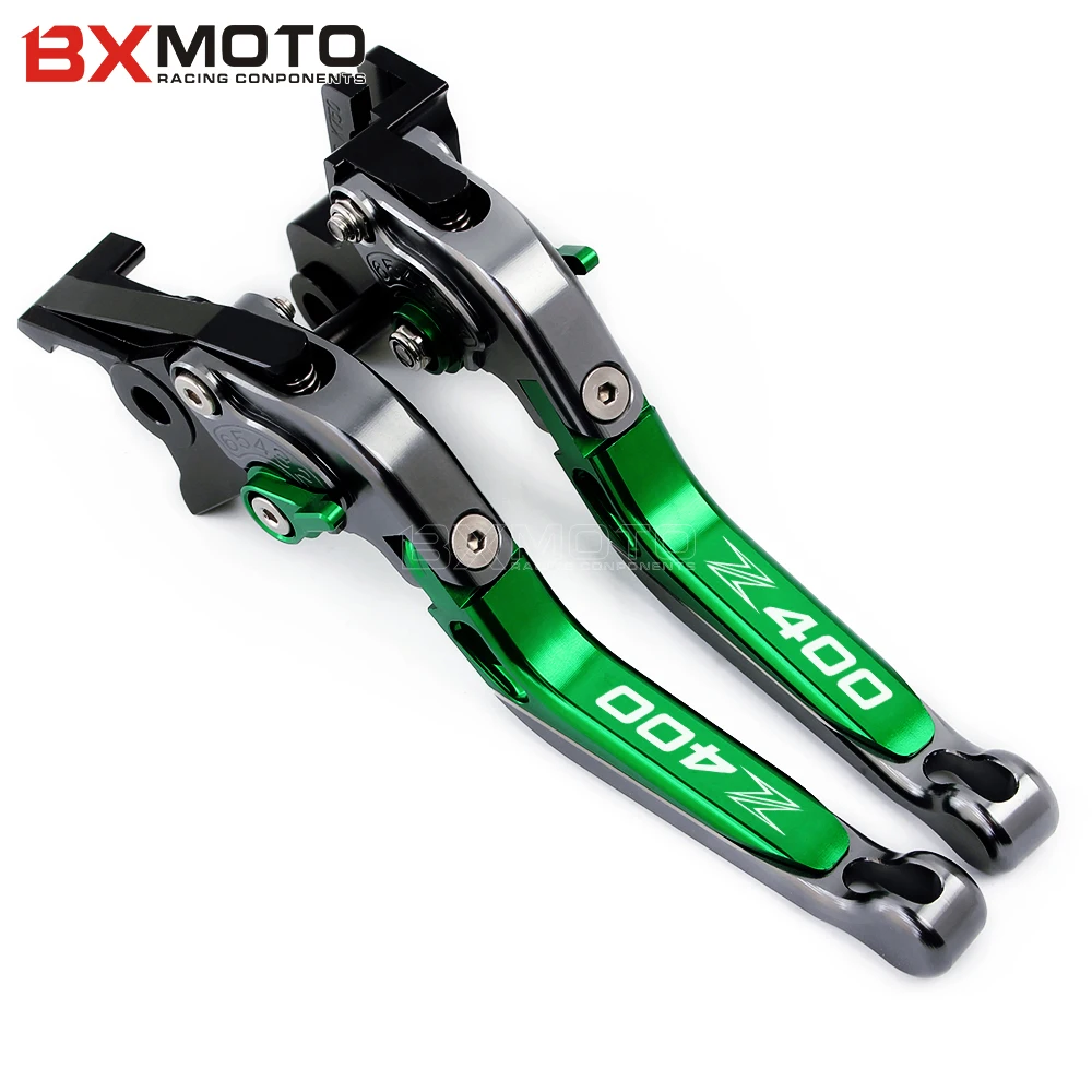 

LOGO Z400 For KAWASAKI Z400 Z 400 2019 Motorcycle CNC Aluminum Folding Extendable Brake Clutch Levers