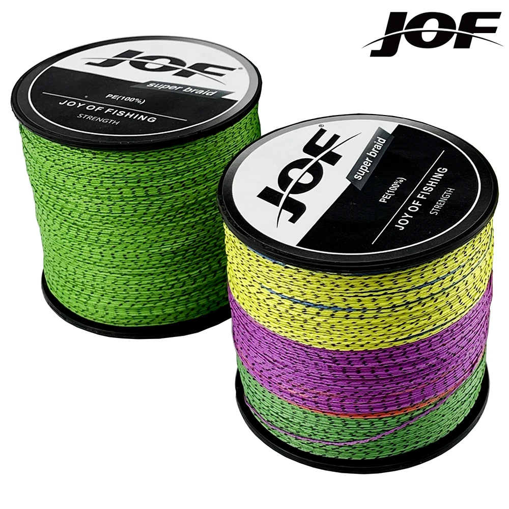 

JOF 8 strands супер прочная плетеная полиэтиленовая леска 300 м 100 пятно сильный леска с приманкой, многонитеевая, прочная леска инструмент