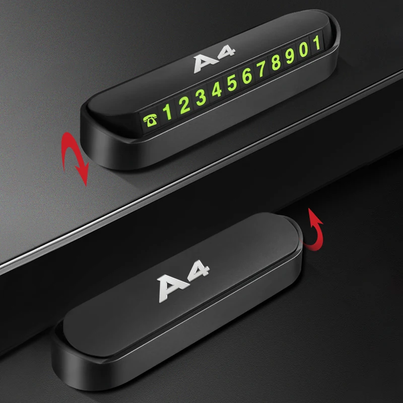 Наклейка для номера Автомобиля карточка с телефоном временной парковки Audi A4 b6 b8 b7