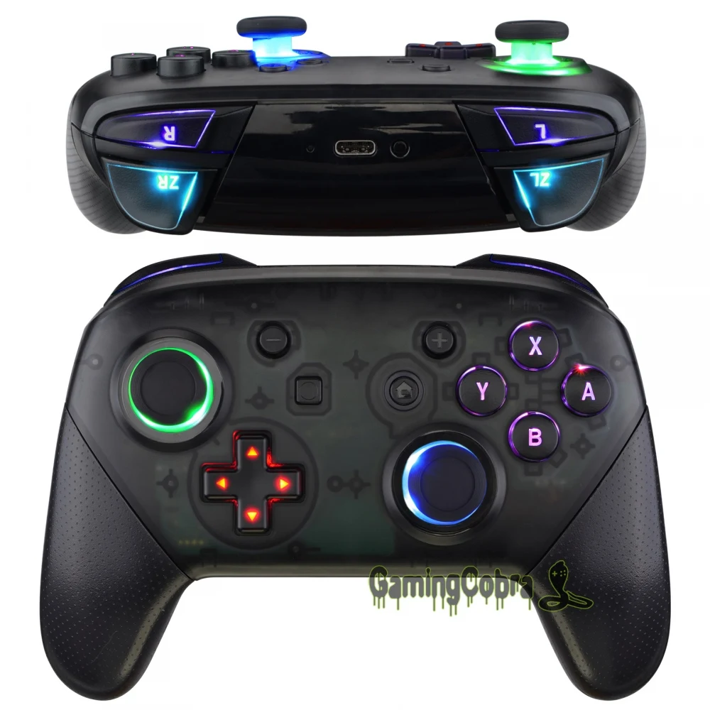 Многоцветные светящиеся джойстики с экстремальным эффектом D-pad ABXY ZR ZL L R