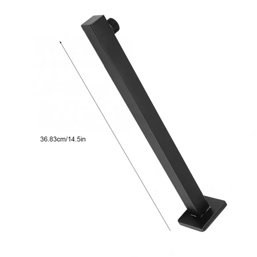 Хромированная душевая труба настенный прямоугольный удлинитель для душа из