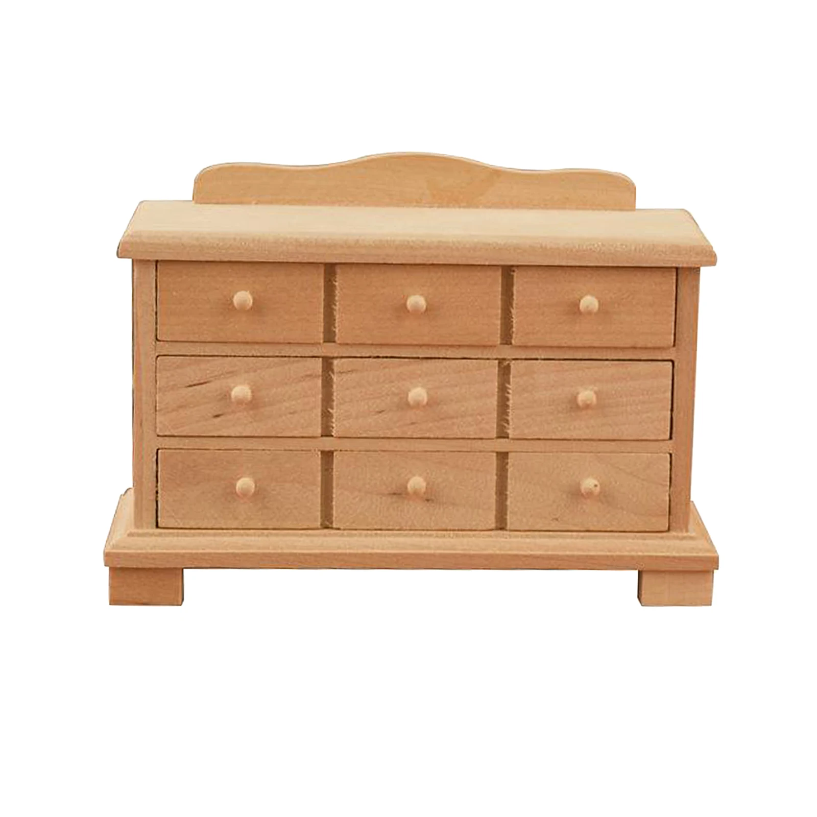 

1/12 Doll House Wood Cabinet Model Baby Doll Living Room Scenery Ornaments