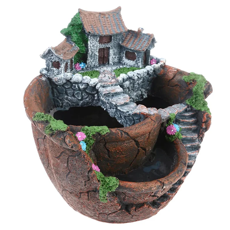 

Цветущий сад ящик для комнатных растений, горшки для растений и цветов со сладким домом уникальный дизайн для украшения дома RERI889