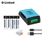 AA перезаряжаемый аккумулятор 3000 мАч, металл-гидридных или никель 1,2 v 2a батарейки АА батареи nimh aa батарея для камеры с принтом История игрушек-калькулятор, MP3