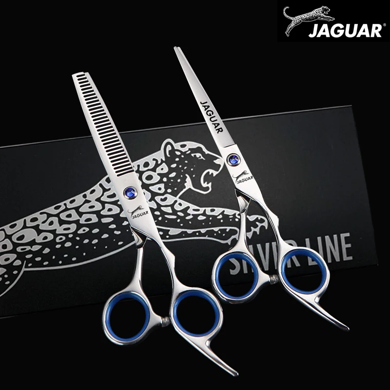 JAGUAR 5.5 6 Inch Hairdressing Scissors Professional High Quality Hair Cutting+Thinning Scissors Salon Shears Barber Scissors