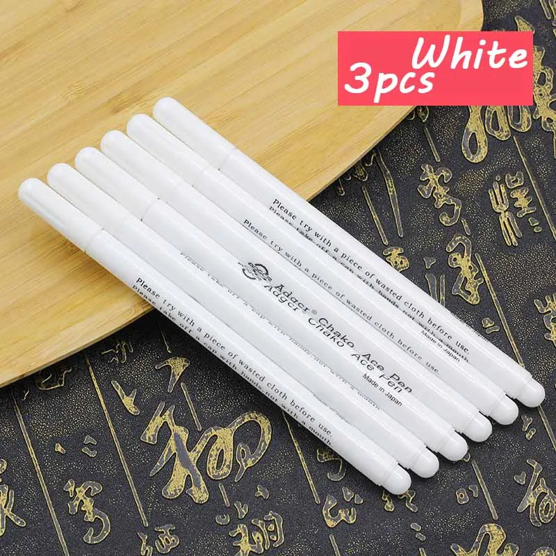 3 pcs White 3 шт. стирающиеся ручки для воды 7 цветов Швейные аксессуары маркер фломастеры рукоделие инструменты для дома крестиком - Цвет: 3 pcs White