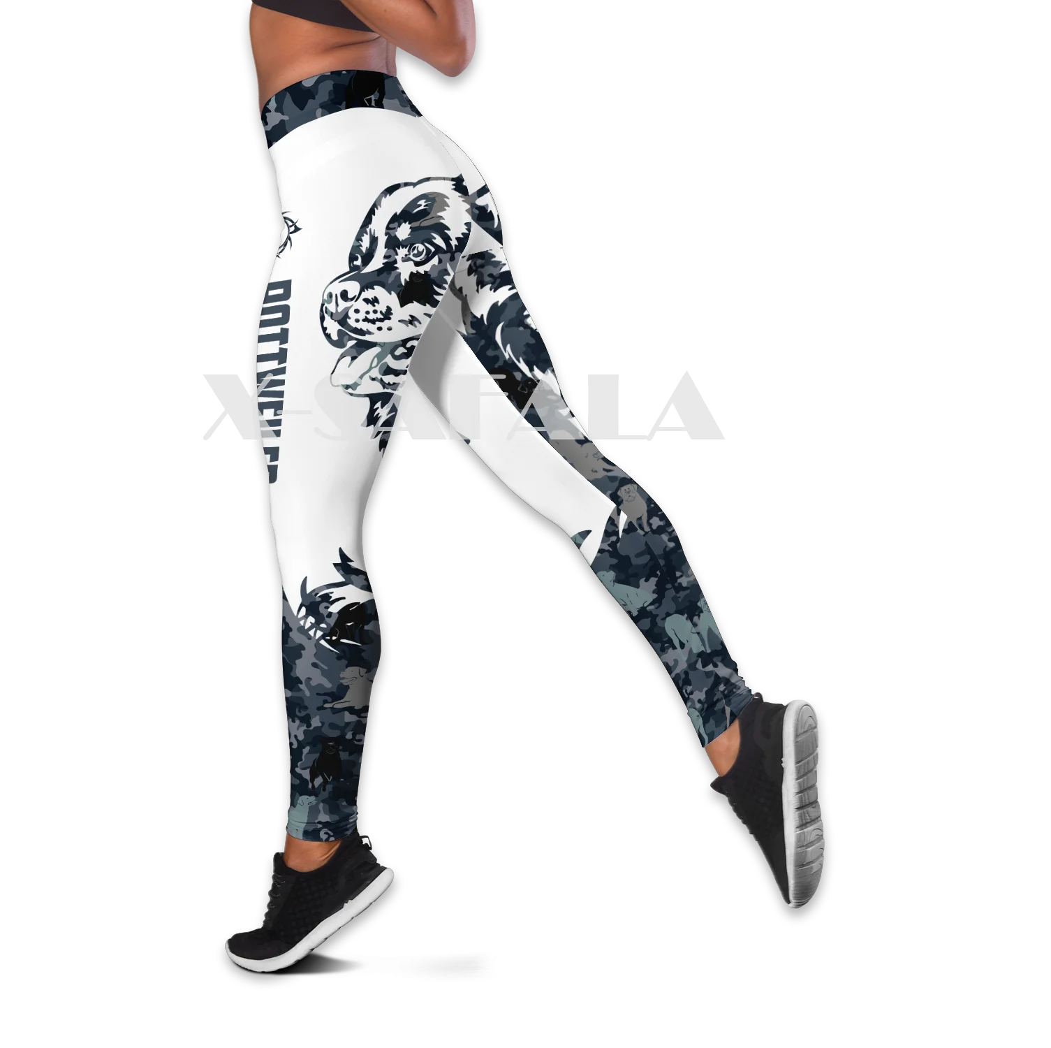 

Rottweiler Tattoos Dog Animal Two Piece Yoga Set Women 3D Print Vest Hollow Out Tank Top High Waist Legging Summer Casual Sport