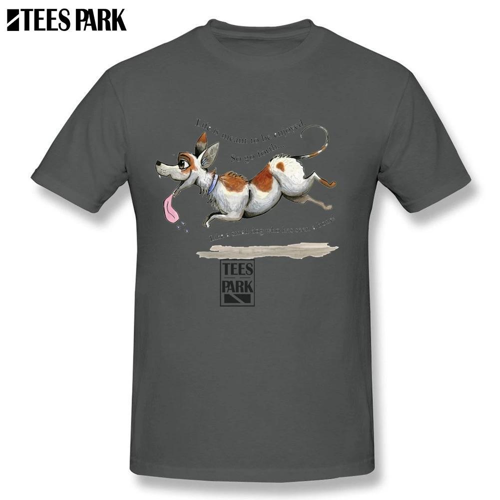 Street Wear T Shirt Energetic Jack Russell Dogs Hilarious Shirts 3D Humor Youth Awesome For Men Hipster | Мужская одежда