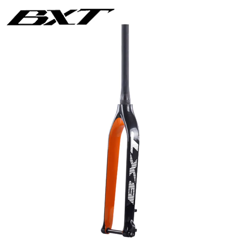 Велосипедная вилка BXT 29er Карбоновая для горного велосипеда жесткая коническая