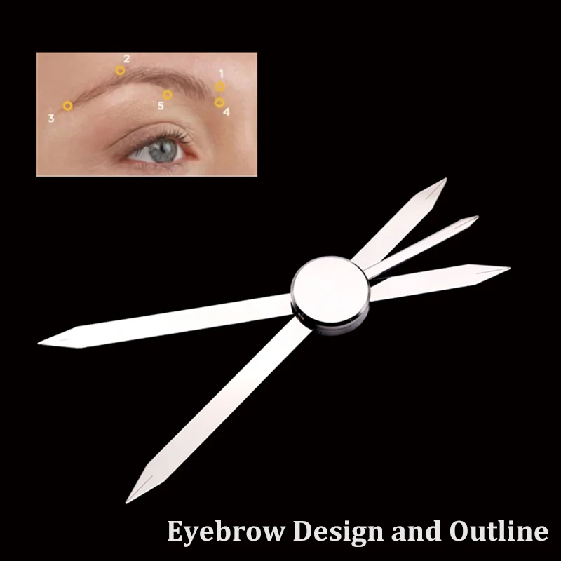 

Ruler Semi Permanent Makeup Positioning Bow Eyebrow Mapping Measuring Tool Thread Dyeing Liners Microblading Tool Fast Delivery