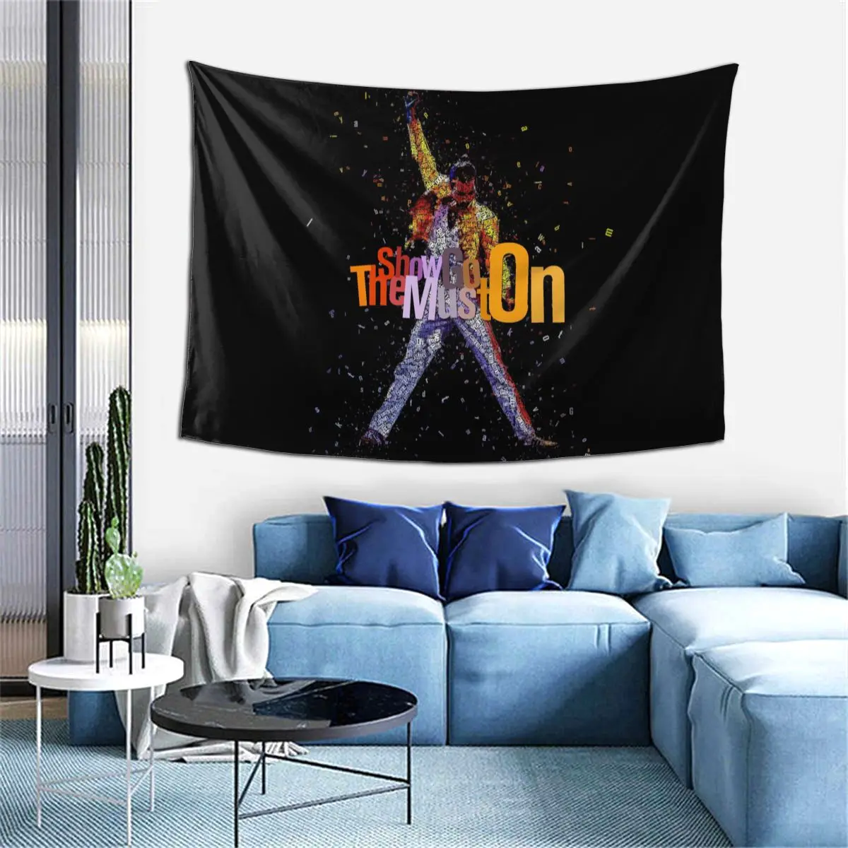 

Queen Tapestry Wall Hanging Gossip Tapestries Hippie Wall Rugs Freddie Mercury Queen Rock band Dorm Decor Blanket